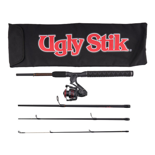 Ugly Stik GX2 6'0" M 4pc Spinning Travel Kit