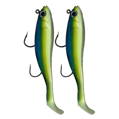 Mega Bite Swim Tail Jig 6oz Herring Aid 2pk