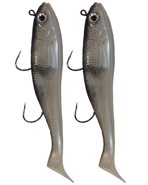 Mega Bite Max Shad 6oz White Line
