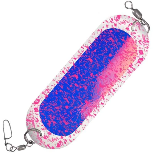 Gibbs Kokanee Dodger Nickel/Moonjelly/Pink Splatter