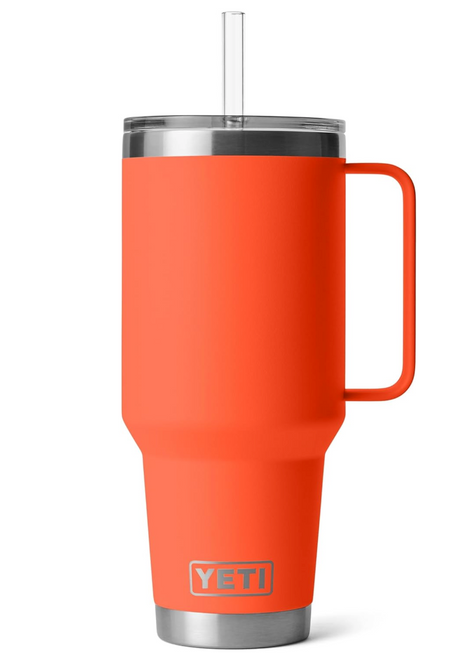 Yeti Rambler 42oz Straw Mug Papaya