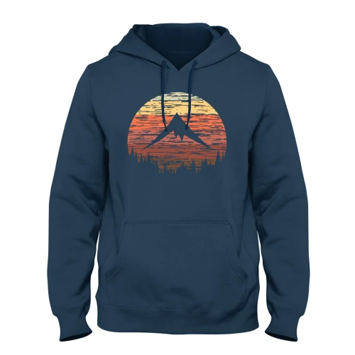 SKRE Retro Sunset T-Shirt Heather Navy Sz.M
