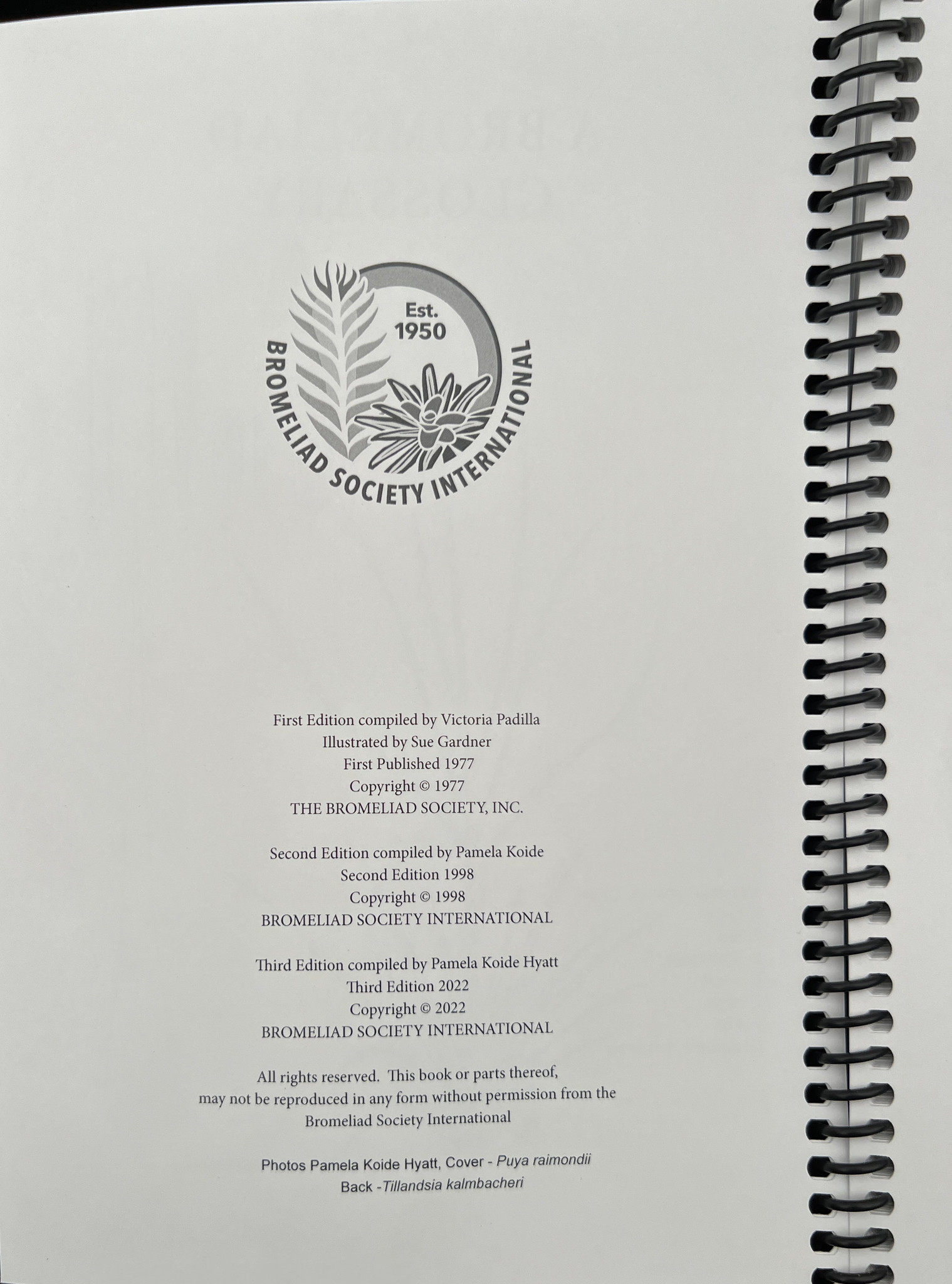 A Bromeliad Glossary