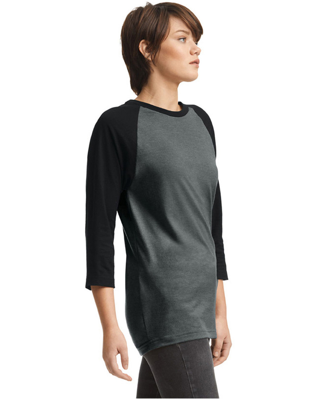 American Apparel 2003CVC Unisex CVC Raglan TShirt