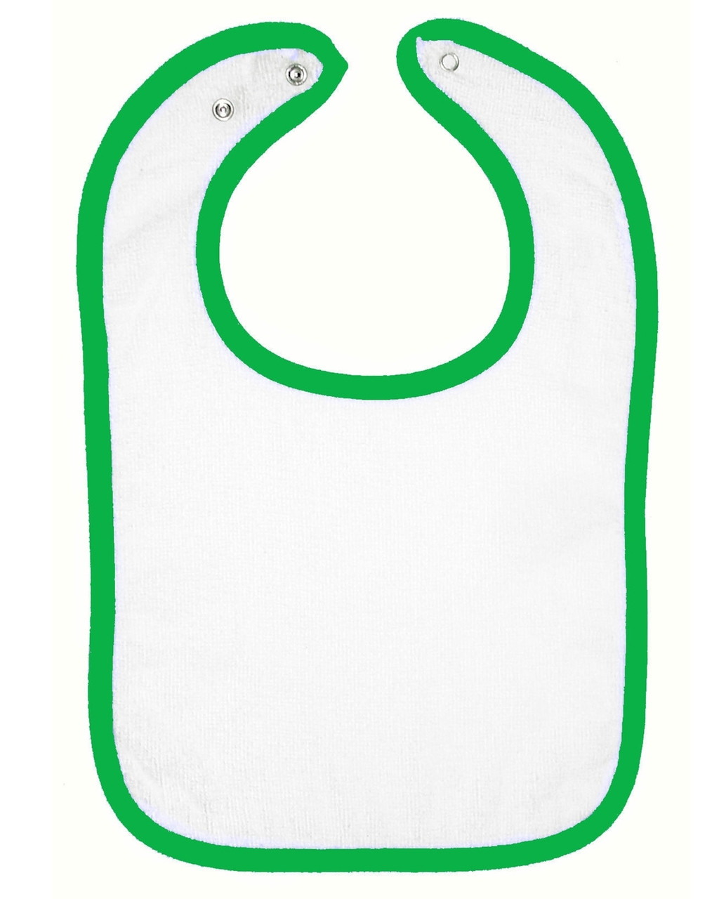 Rabbit Skins 1003 Infant Contrast Trim Terry Bib