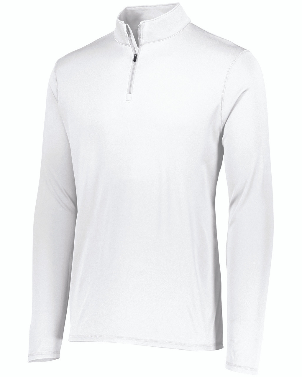white quarter zip sweatshirt