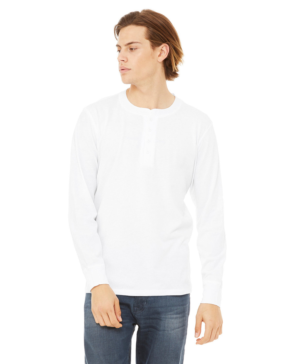 Bella + Canvas 3000C: Men's Long Sleeve Baseball T- Shirt