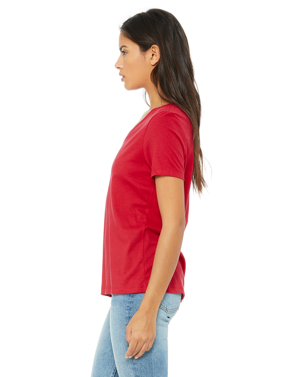 Bella + Canvas 6405 Ladies' Jersey Short Sleeve VNeck TShirt