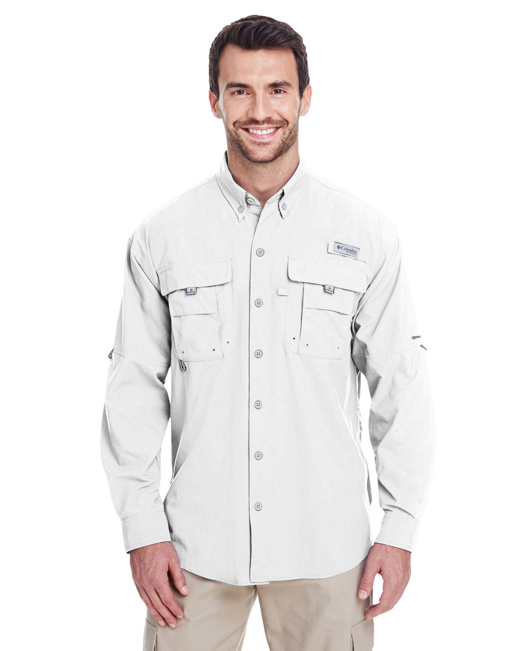 Columbia Men's Cool Grey Bahama II Long Sleeve Shirt