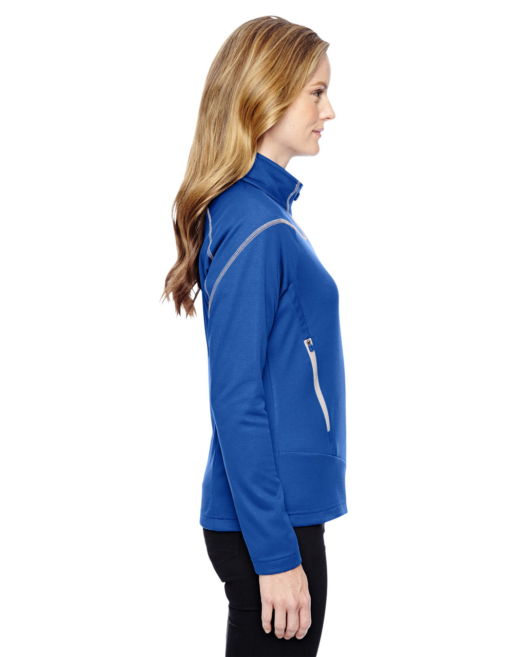 North End 78806 Ladies' Cadence TwoTone Brush Back Jacket