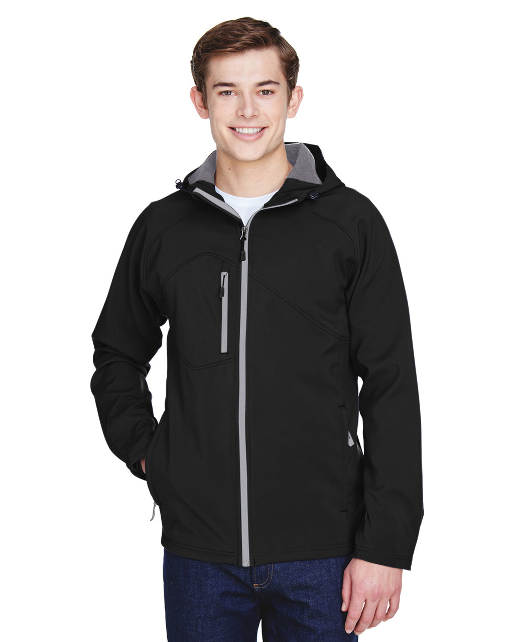 North End 88166 Men's Prospect Soft Shell Hooded Jacket