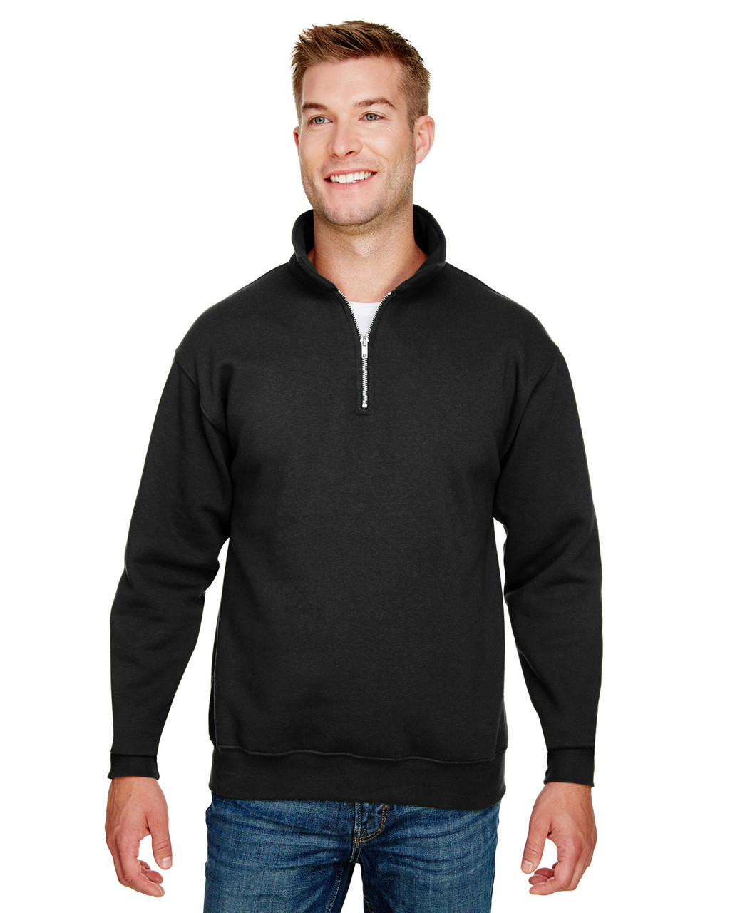 ヒメルページ Bayside BA920 9.5 oz., 80/20 QuarterZip Pullover Sweatshirt