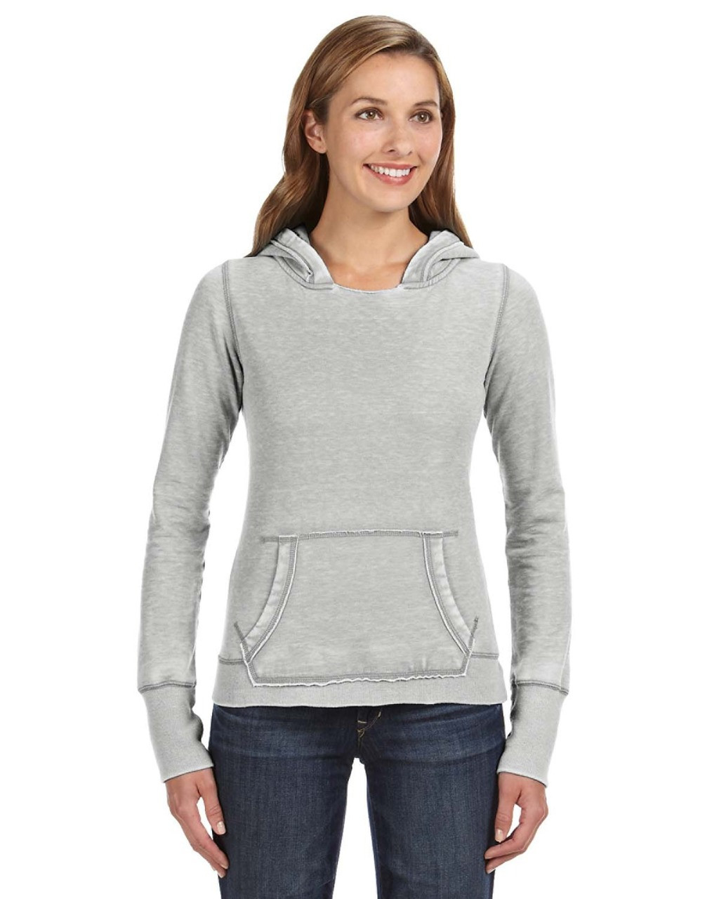 J America JA8912 Ladies' Zen Pullover Fleece Hood
