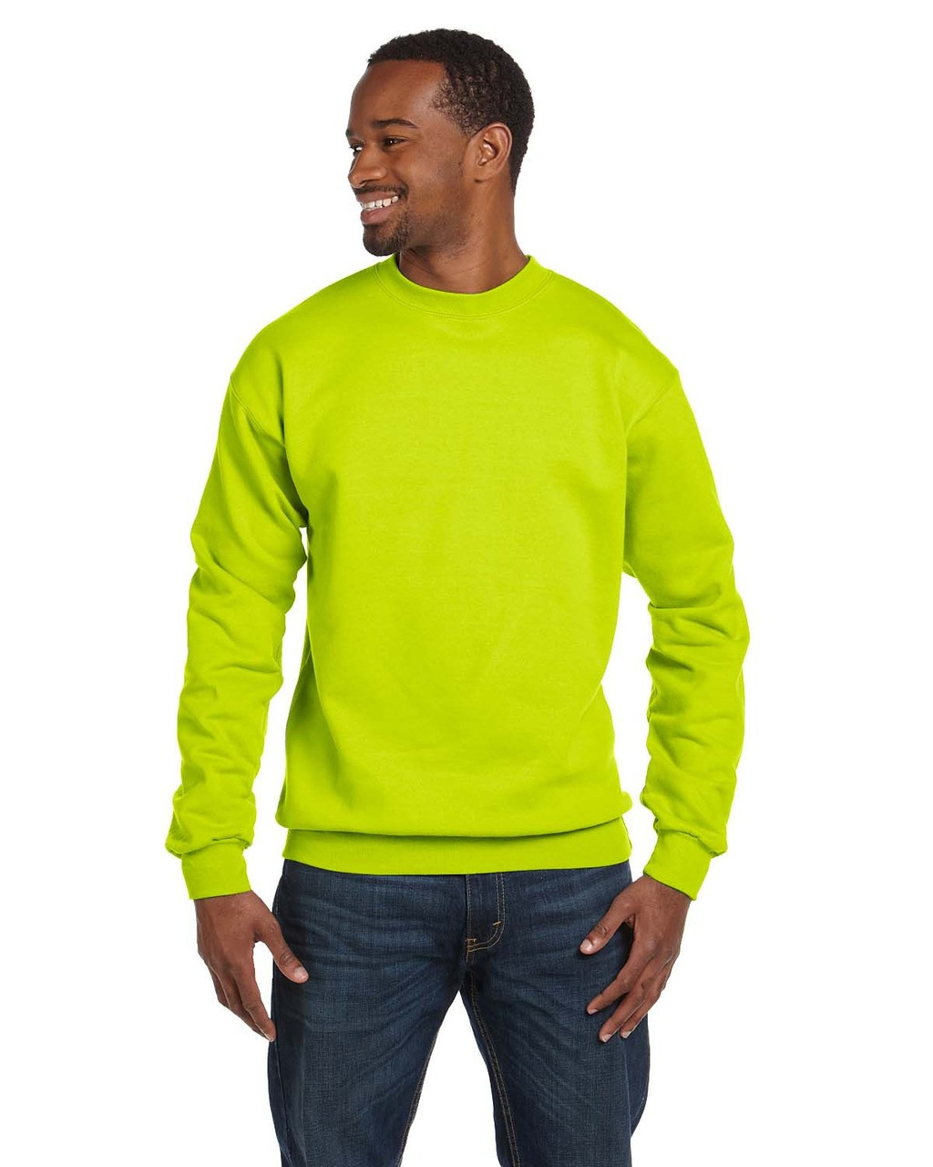 Hanes P1607 Adult 7.8 oz. EcoSmart® 50/50 Fleece Crew ...