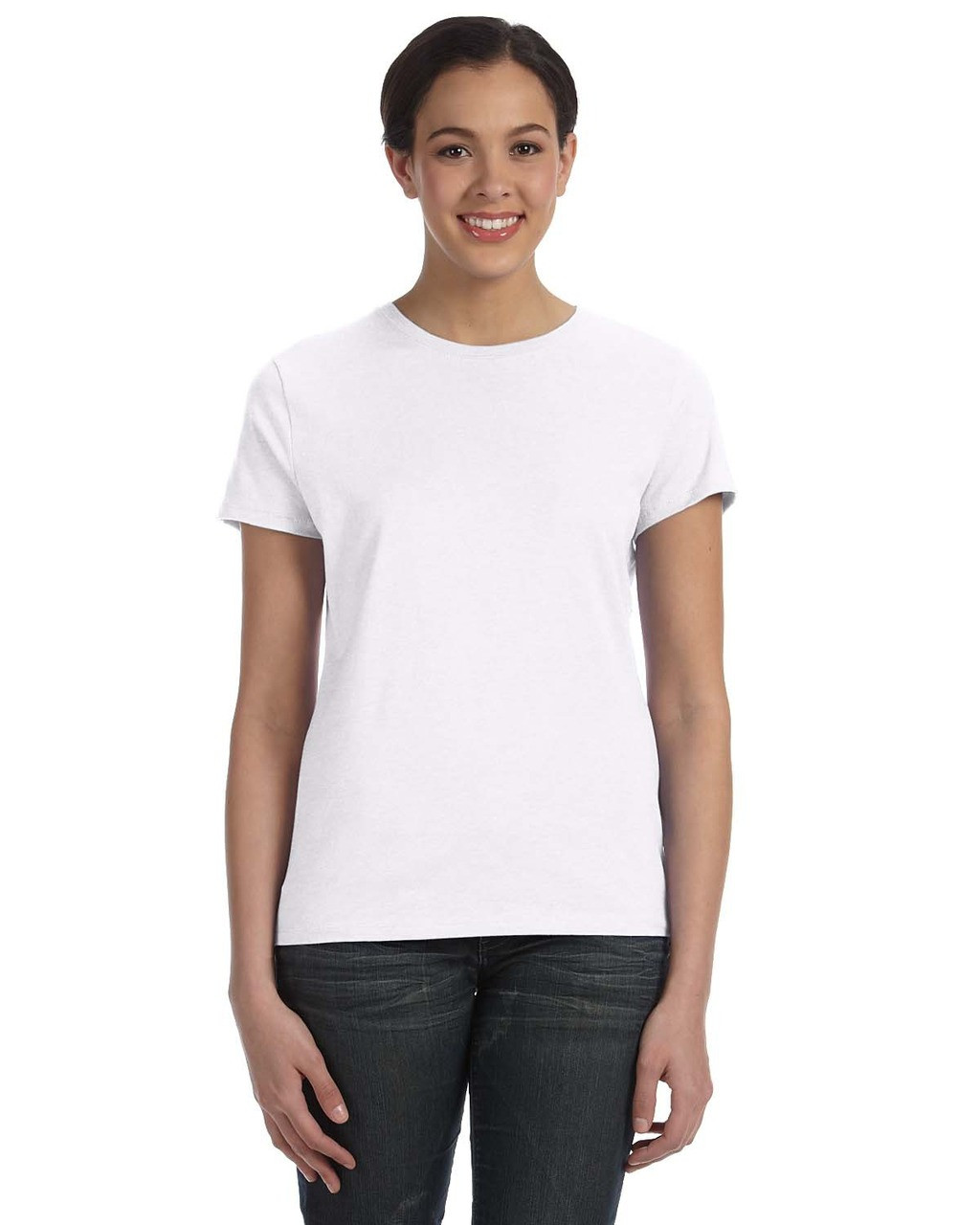 Hanes SL04 Ladies' 4.5 oz., 100% Ringspun Cotton nano-T® T-Shirt