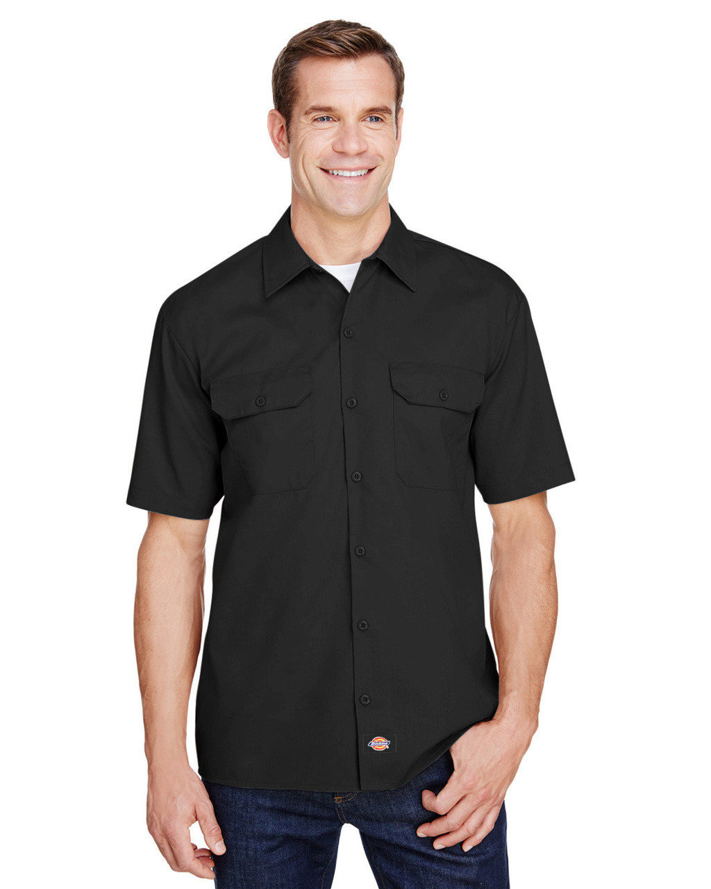 Dickies Work short sleeve work shirt in black