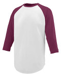 WHITE/ MAROON-FRONT