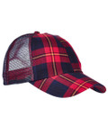 RED/ NAVY PLAID-FRONT RED/ NAVY PLAID-FRONT