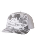 Island Print Charcoal/White-FRONT