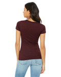 MAROON TRIBLEND-Back MAROON TRIBLEND-Back