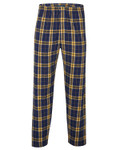 NAVY/ GOLD PLAID-Front