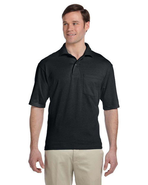 Jerzees 436P Adult 5.6 oz. SpotShield™ Pocket Jersey Polo