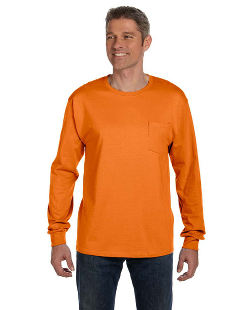 Hanes 5596 Men's 6.1 oz. LongSleeve Pocket TShirt