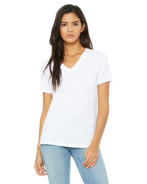 B6050 Bella + Canvas Ladies' Jersey Short-Sleeve Ringer T-Shirt