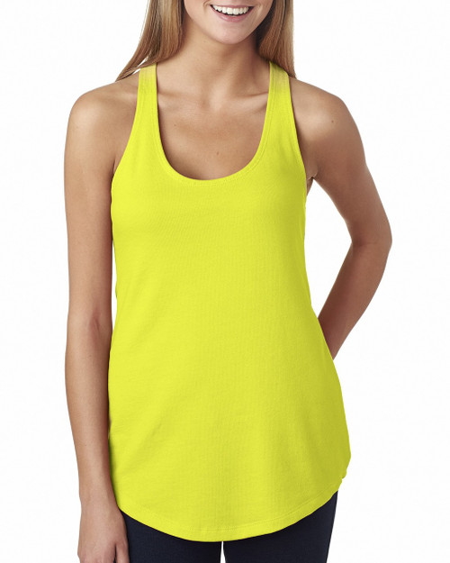 ◆LOW CLASSIC◆ TERRY TOP GREEN Next Level 6933 Ladies' French Terry Racerback Tank