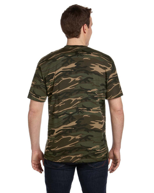 camouflage t shirt front and back