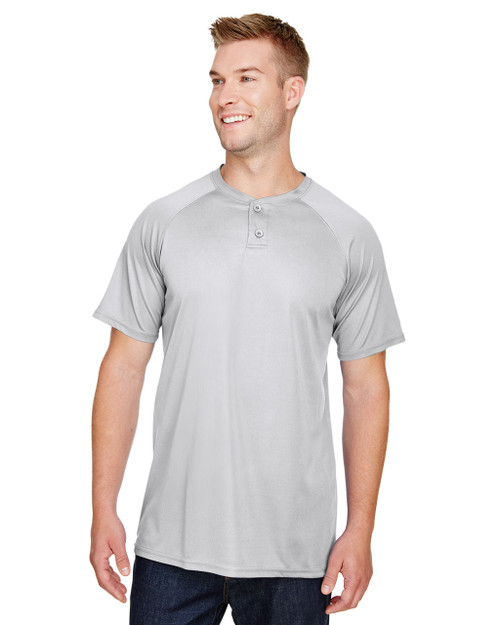 Augusta Sportswear Adult 3/4-Sleeve Baseball Jersey White/ Black S