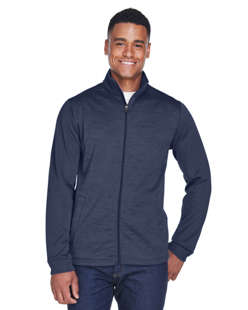 Devon & Jones DG796 Colorblock M lange Fleece Full Zip