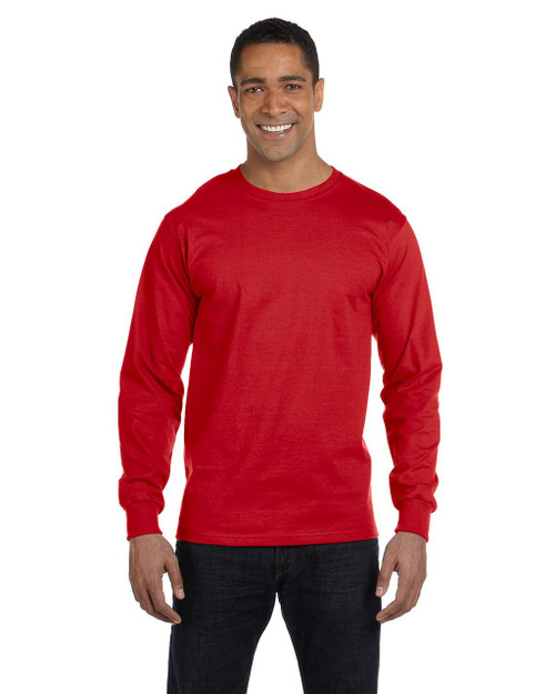 Gildan Men's DryBlend Long Sleeve T-Shirt - G840 (Pack of 2), Size: 2XL, Black