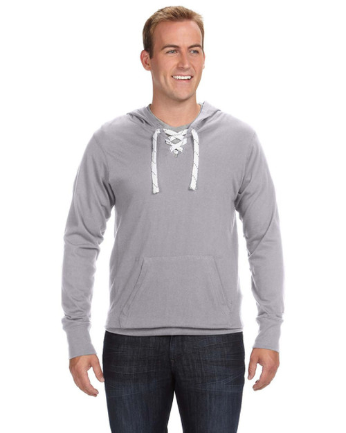 J. America 8231 - Sport Lace Jersey Hooded Pullover T-Shirt