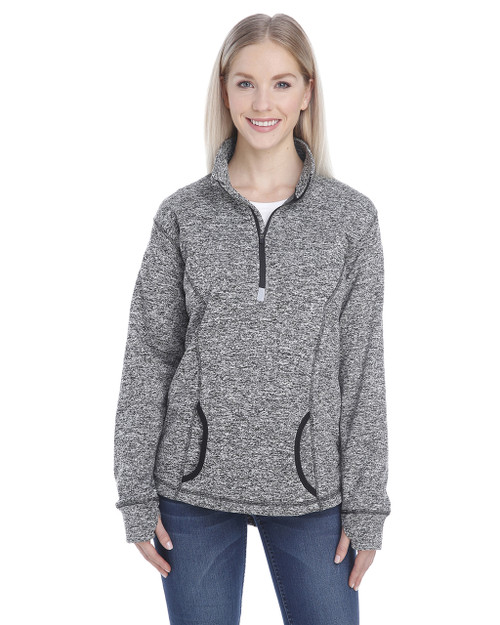 J America JA8616 Ladies' Cosmic Contrast Fleece Hood