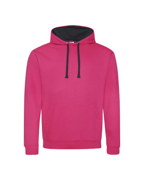 Dripmade Phantom Overhead Hoodie, Jet Black / Pink Glow