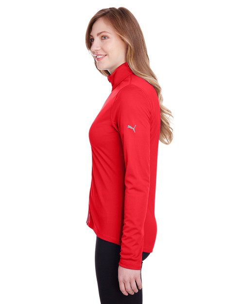 PUMA GOLF、セットアップ、赤(朱色)、Ｌ、アシンメトリー、裏地メッシュ よしぼん様専用 PUMA GOLF、セットアップ、赤(朱色)、L