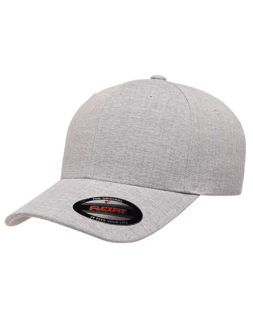 Y6350 Flexfit Cap Adult Heatherlight