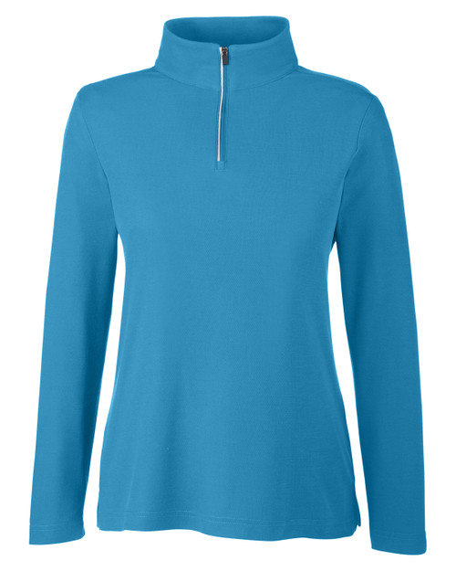 Core 365 CE405W Ladies' Fusion ChromaSoft™ Pique Quarter-Zip