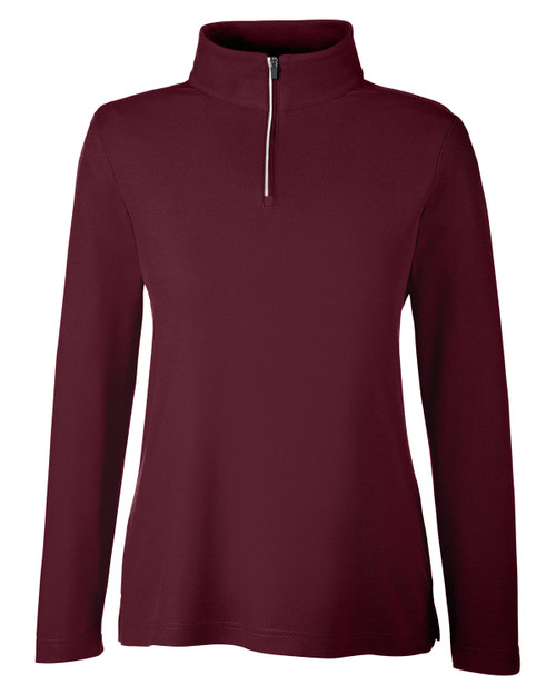 Core 365 CE405W Ladies' Fusion ChromaSoft™ Pique Quarter-Zip