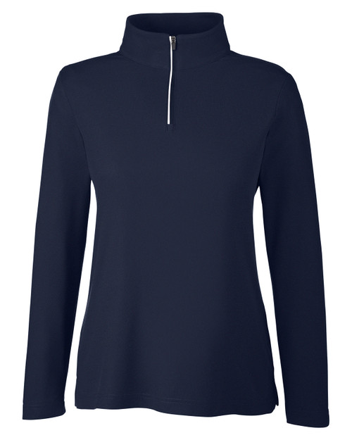 Core 365 CE405W Ladies' Fusion ChromaSoft™ Pique Quarter-Zip