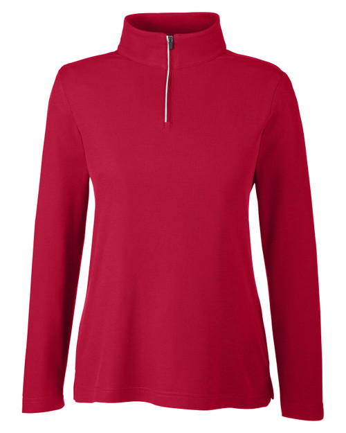 Core 365 CE405W Ladies' Fusion ChromaSoft™ Pique Quarter-Zip