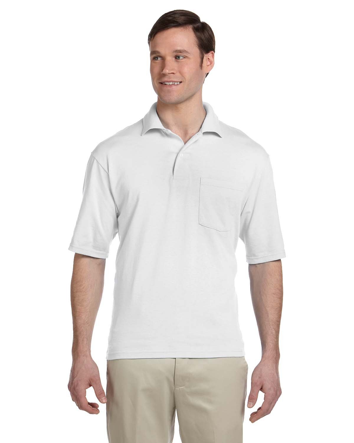 Jerzees 436P Adult 5.6 oz. SpotShield™ Pocket Jersey Polo