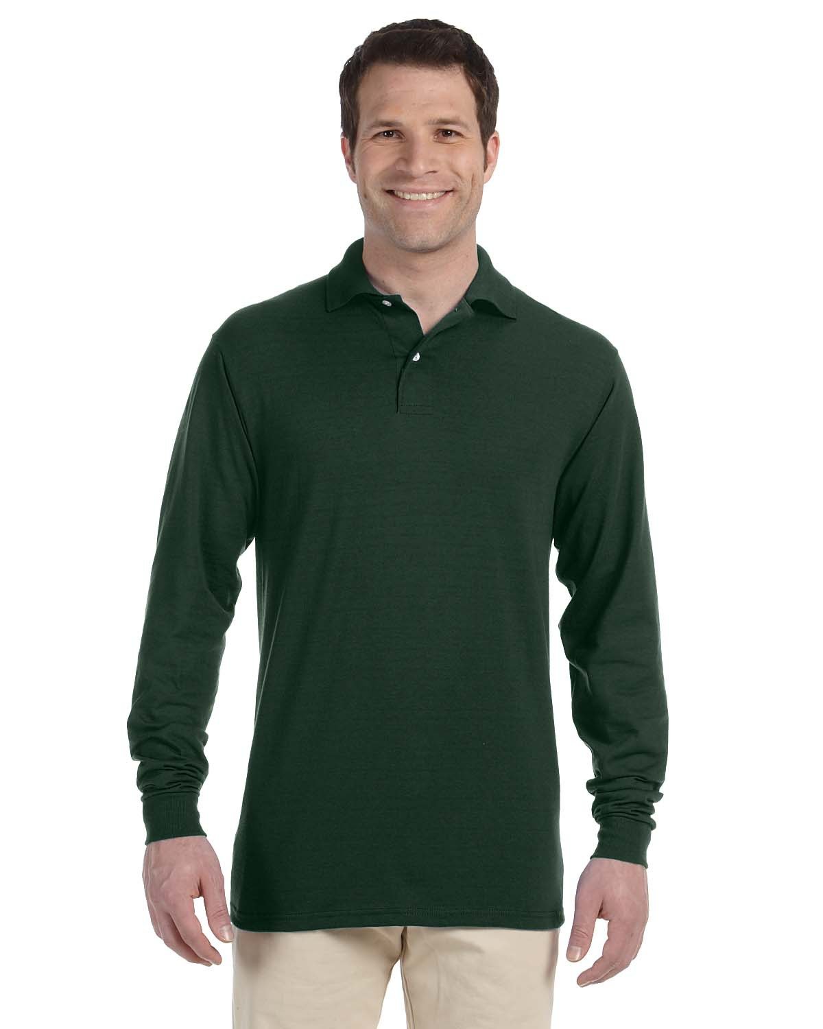 Jerzees 437ML Adult 5.6 oz SpotShield LongSleeve Jersey Polo