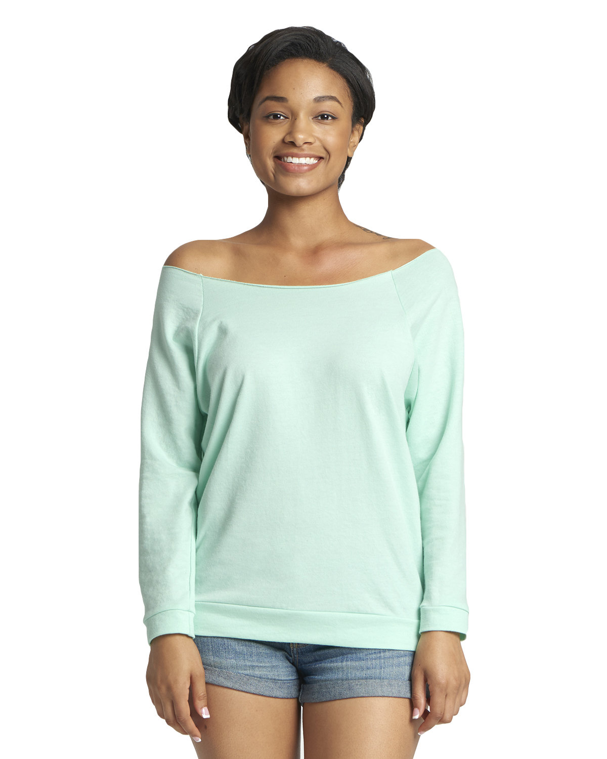 Next Level 6951 Ladies' French Terry 3/4Sleeve Raglan