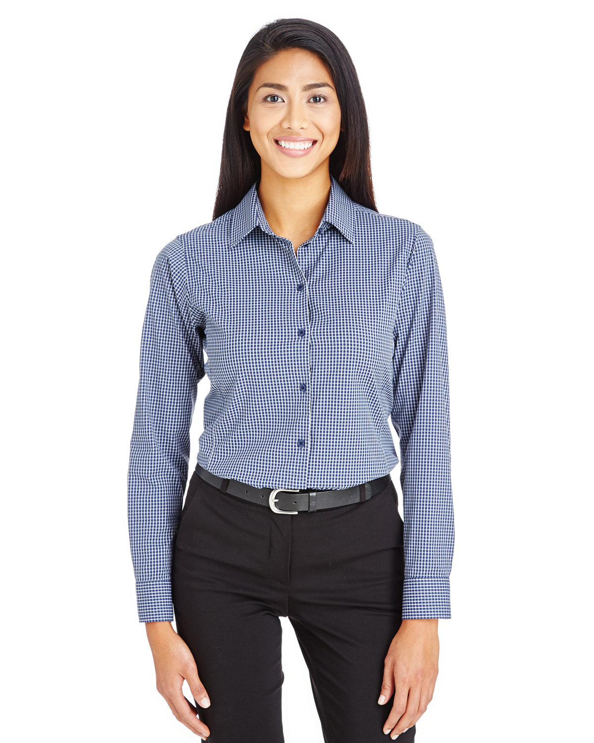 Ｙ25351 GRAPHIC CHECK SHIRTS Devon & Jones DG535W CrownLux Performance Ladies Check Shirt