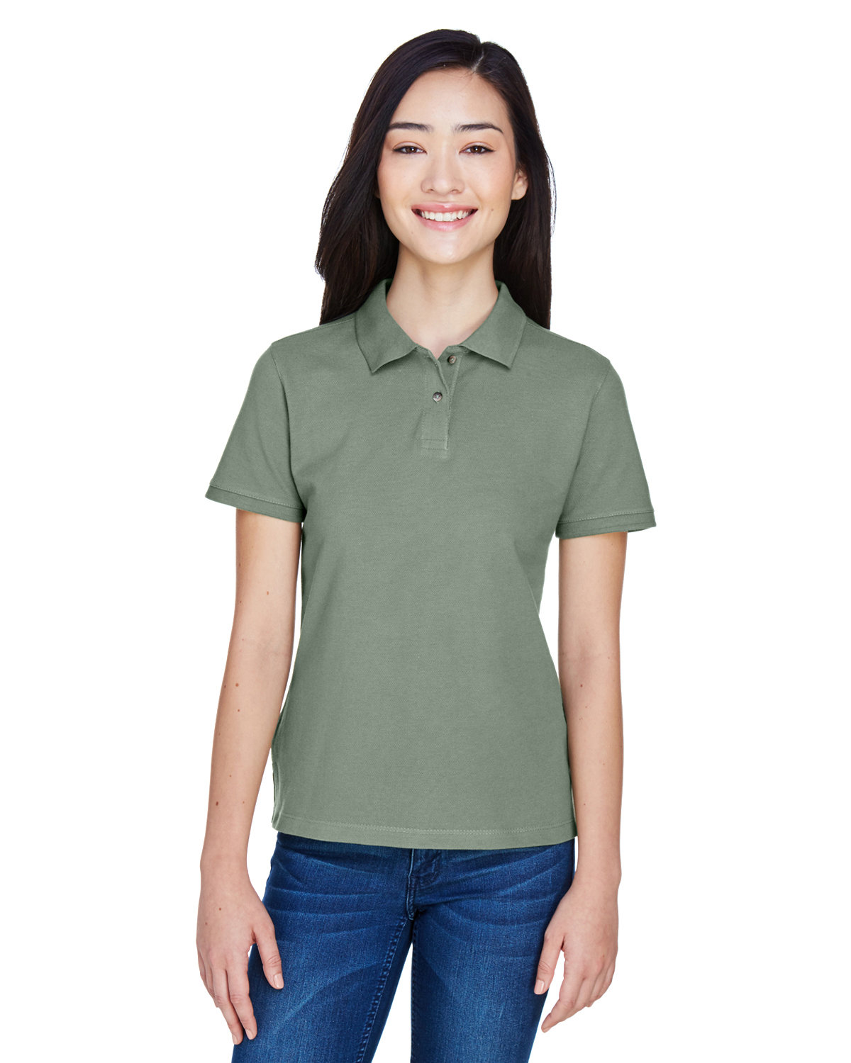 Harriton M200W Ladies' 6 oz. Ringspun Cotton Piqué Short
