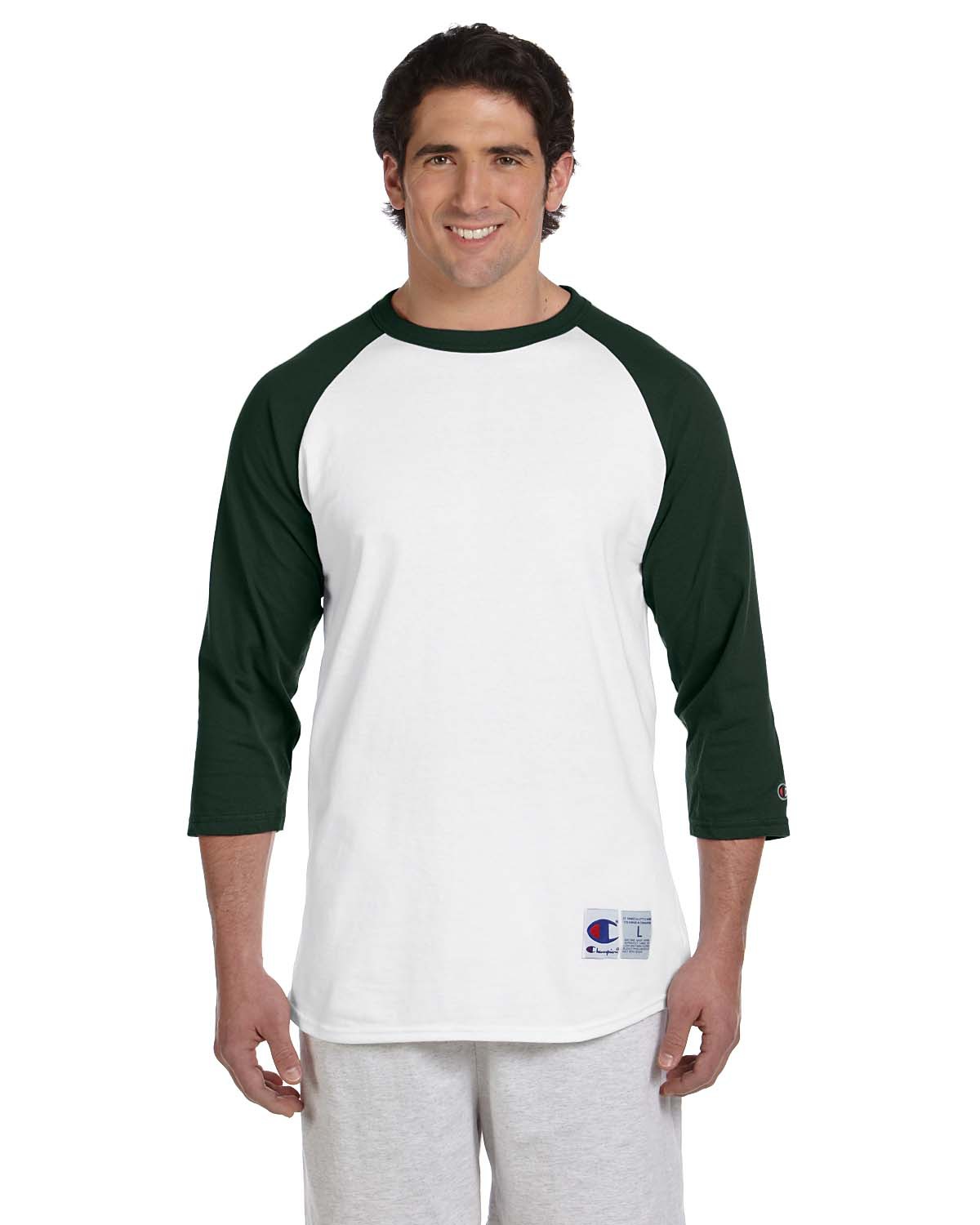 Champion T1397 Adult 5.2 oz. Raglan T-Shirt
