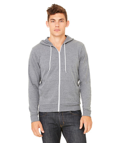 Bella + Canvas 3739 PolyCotton Fleece FullZip Hoodie