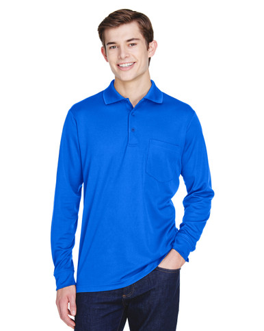 Core 365 88192P Performance Long Sleeve Polo with Pocket